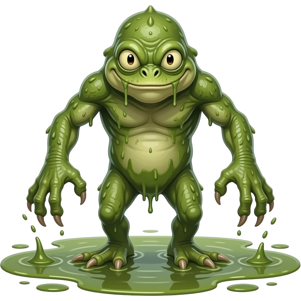 Knuckle dragging swamp thing emoji