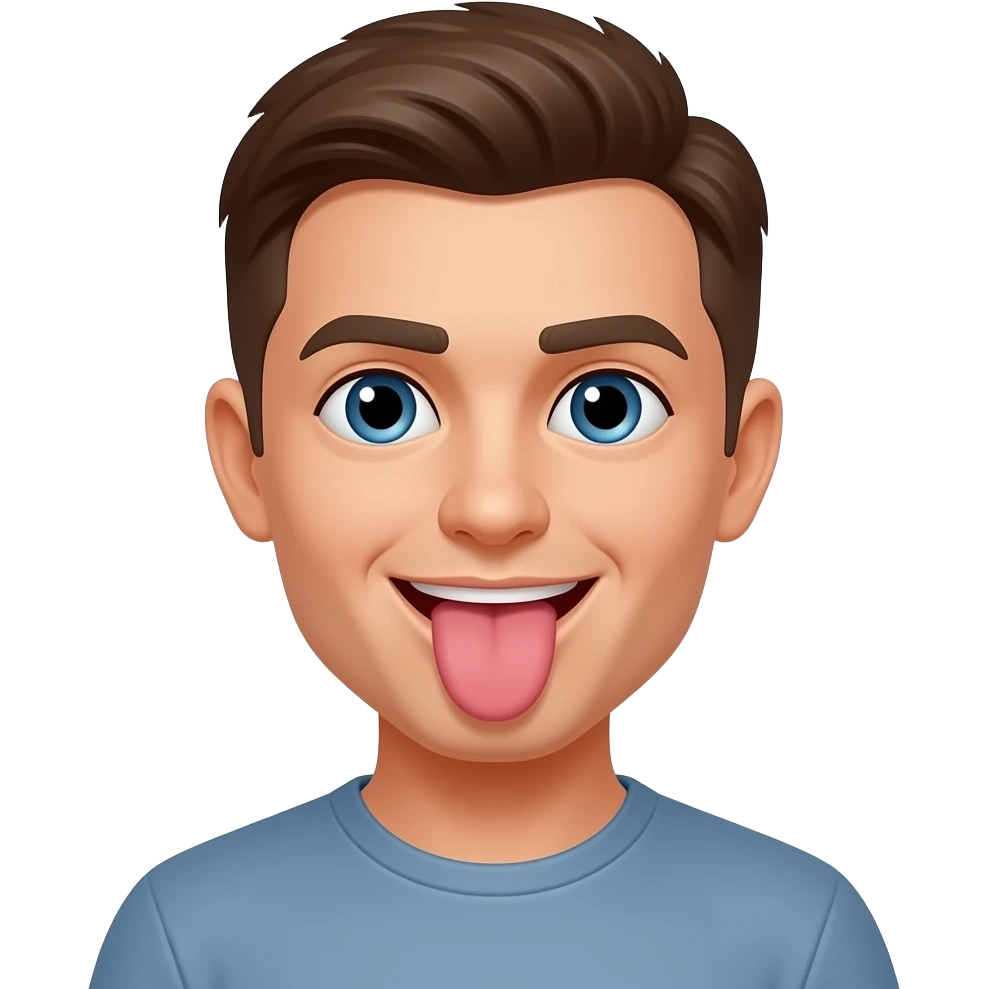 no tongue emoji