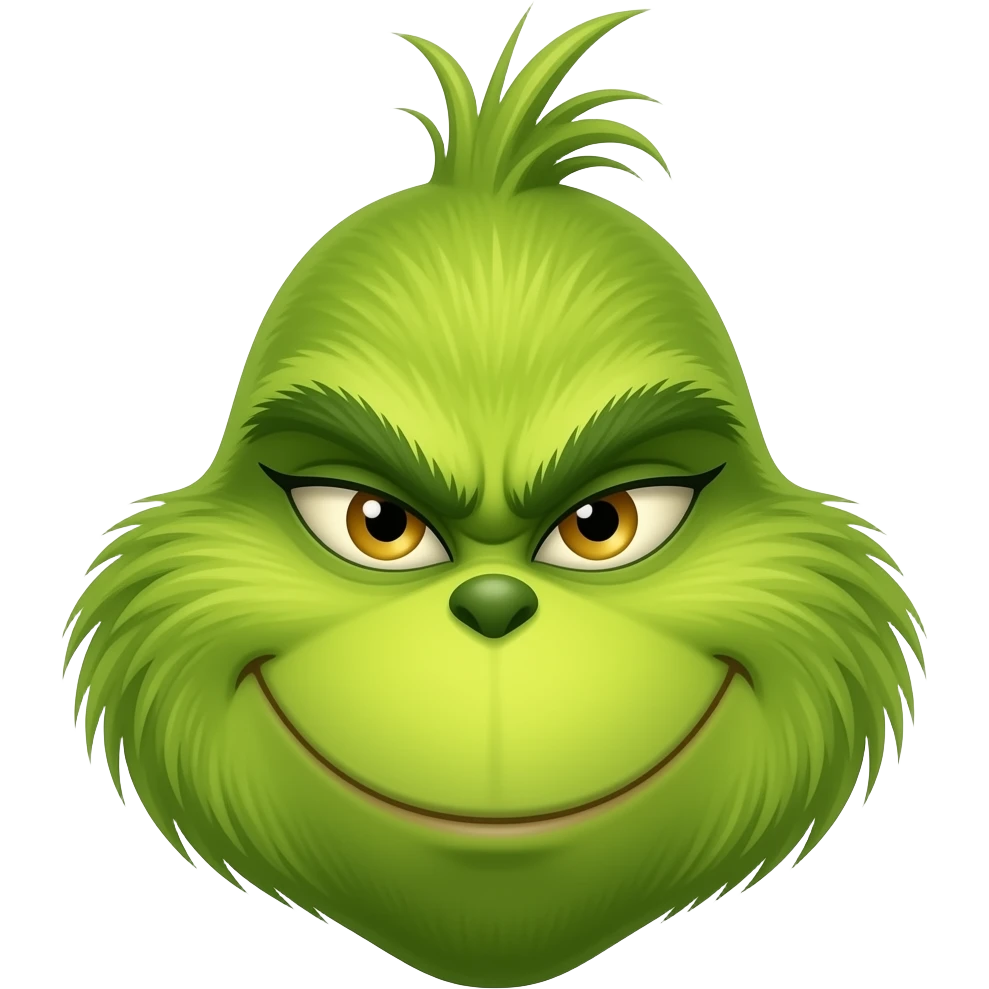 Grinch Face emoji