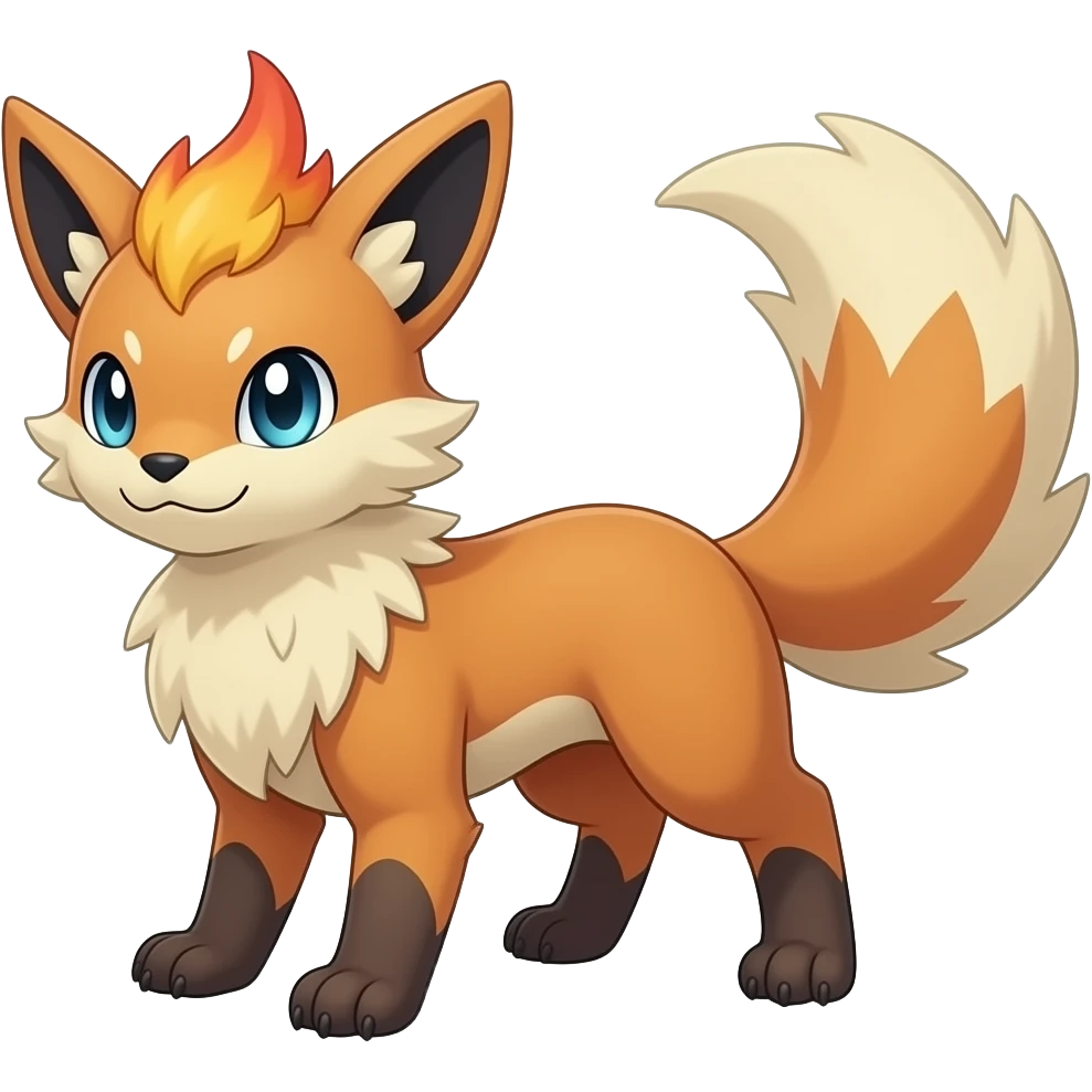 Pyroar-Furret-Shinx-Luxio-Luxray-Fakémon-hybrid emoji