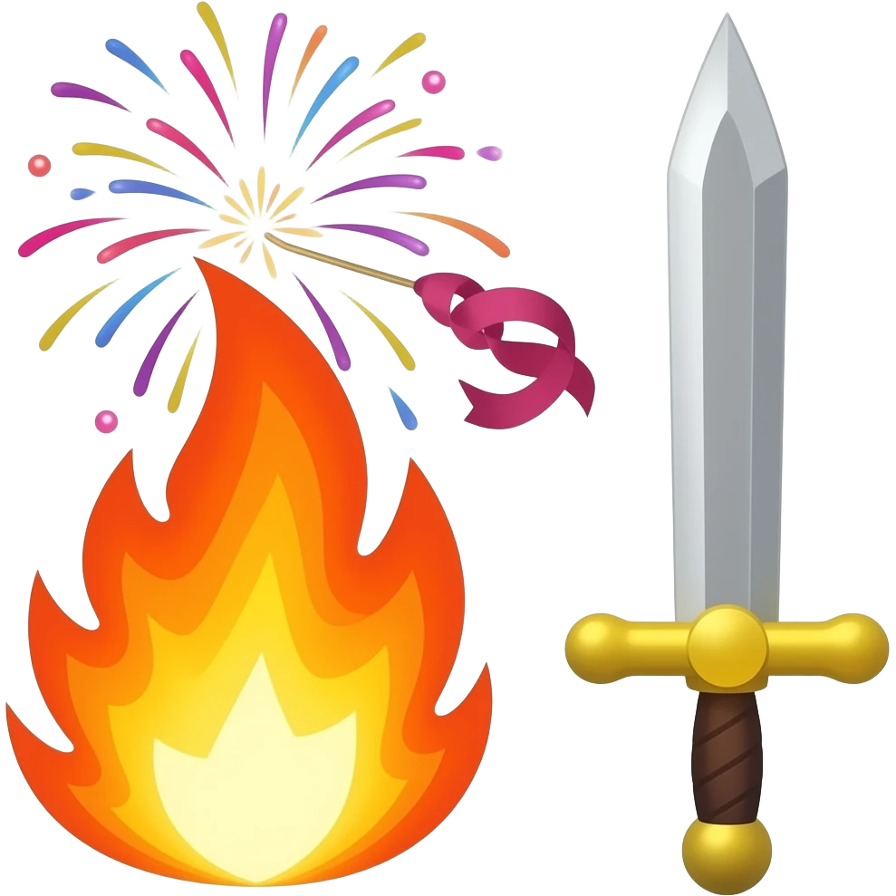 🎇🔥🎉⚔️ emoji