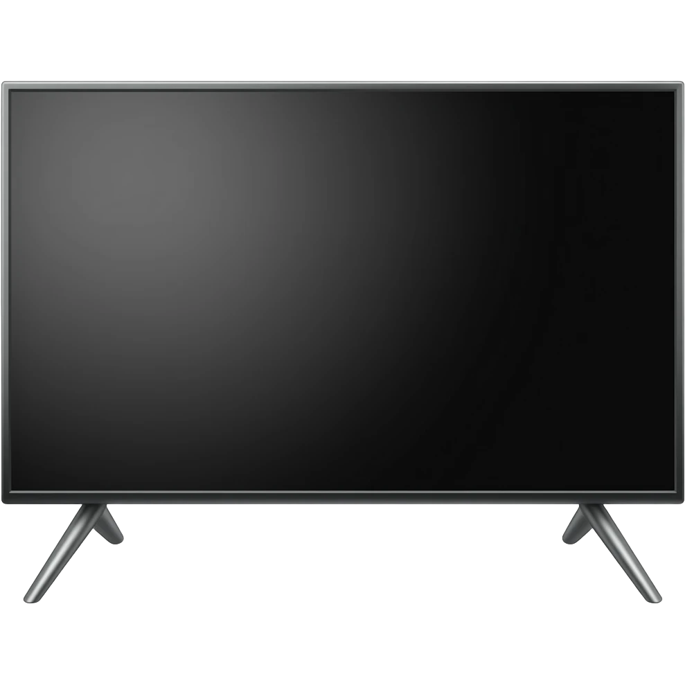 modern tv, legs on each sides emoji
