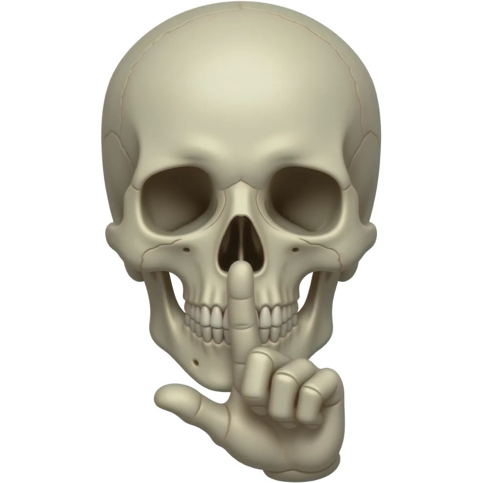 💀+🤫 emoji