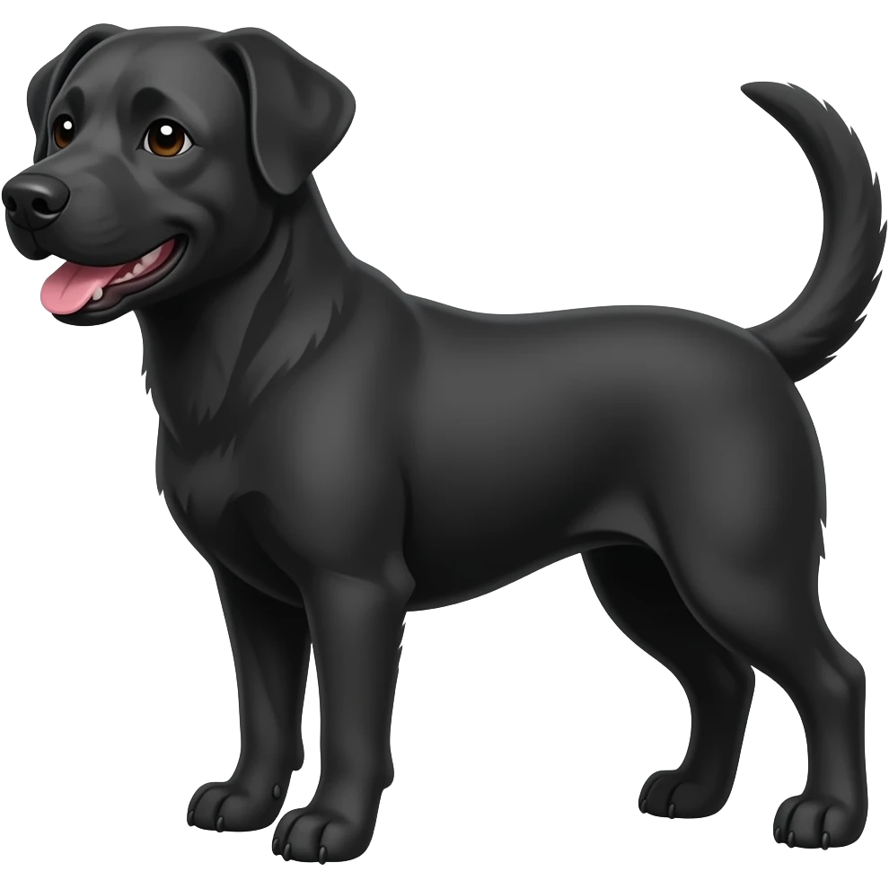 perro negro emoji