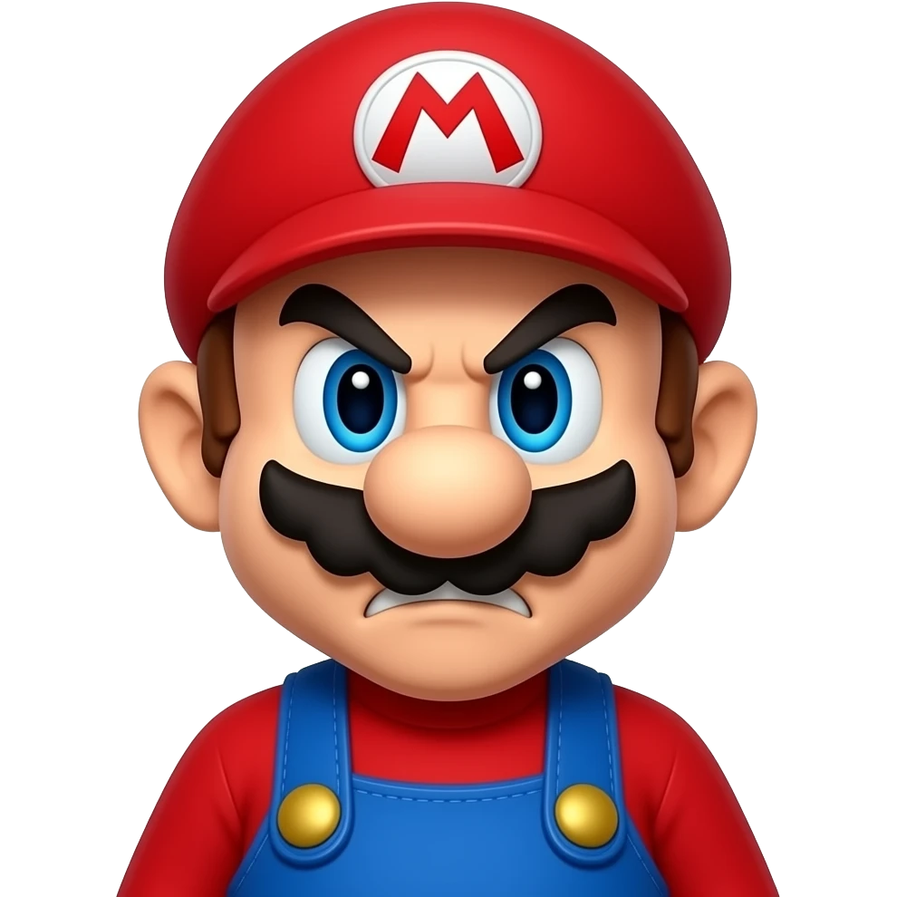Super Mario but angry emoji | AI Emoji Generator