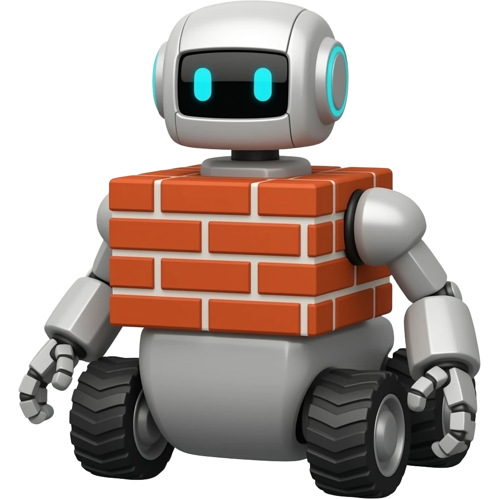 brick delivery robot emoji