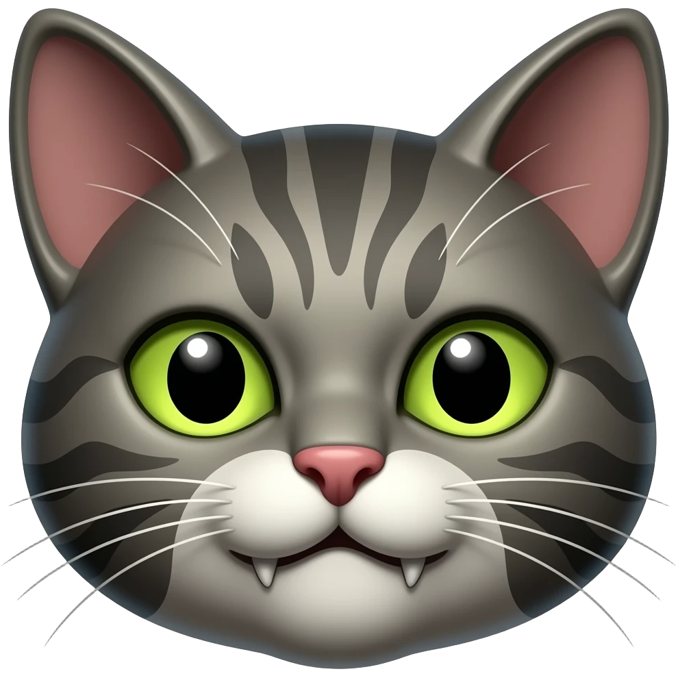 Crea un emojis de un gato malvadoc emoji
