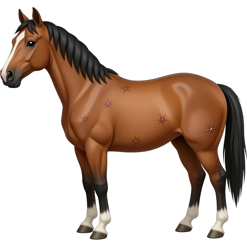 flea bitten horse emoji