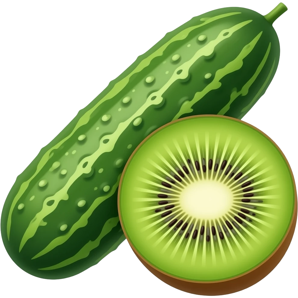 Concombre kiwi emoji
