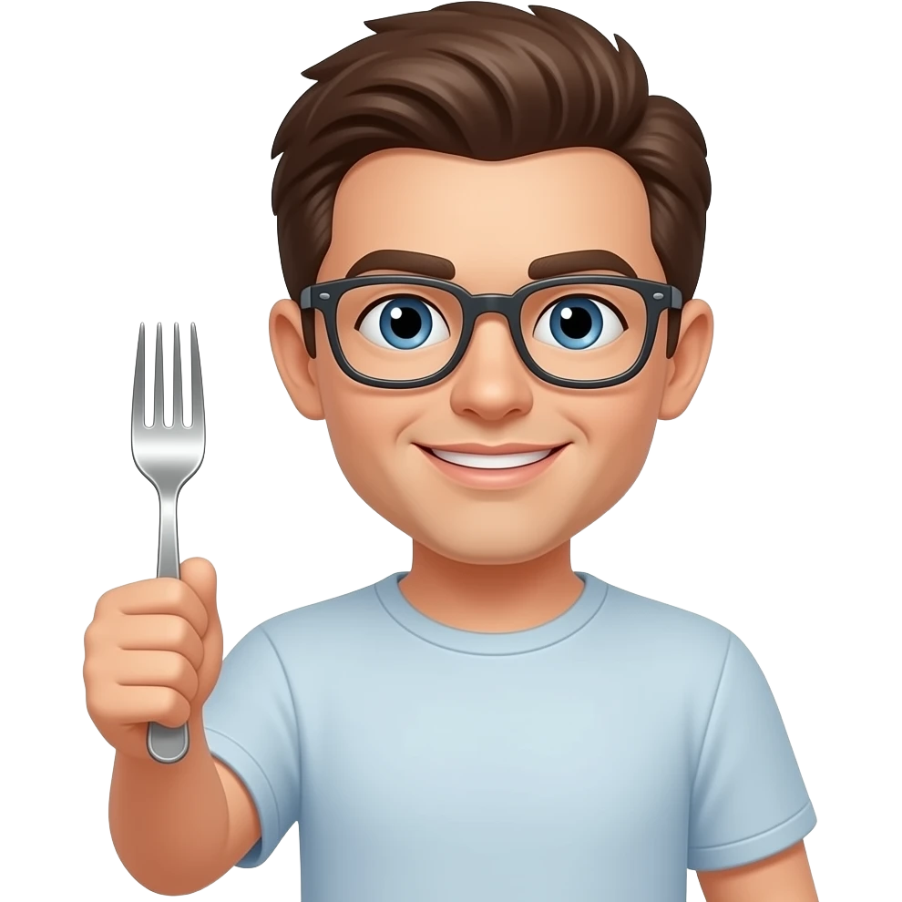 I take a fork emoji
