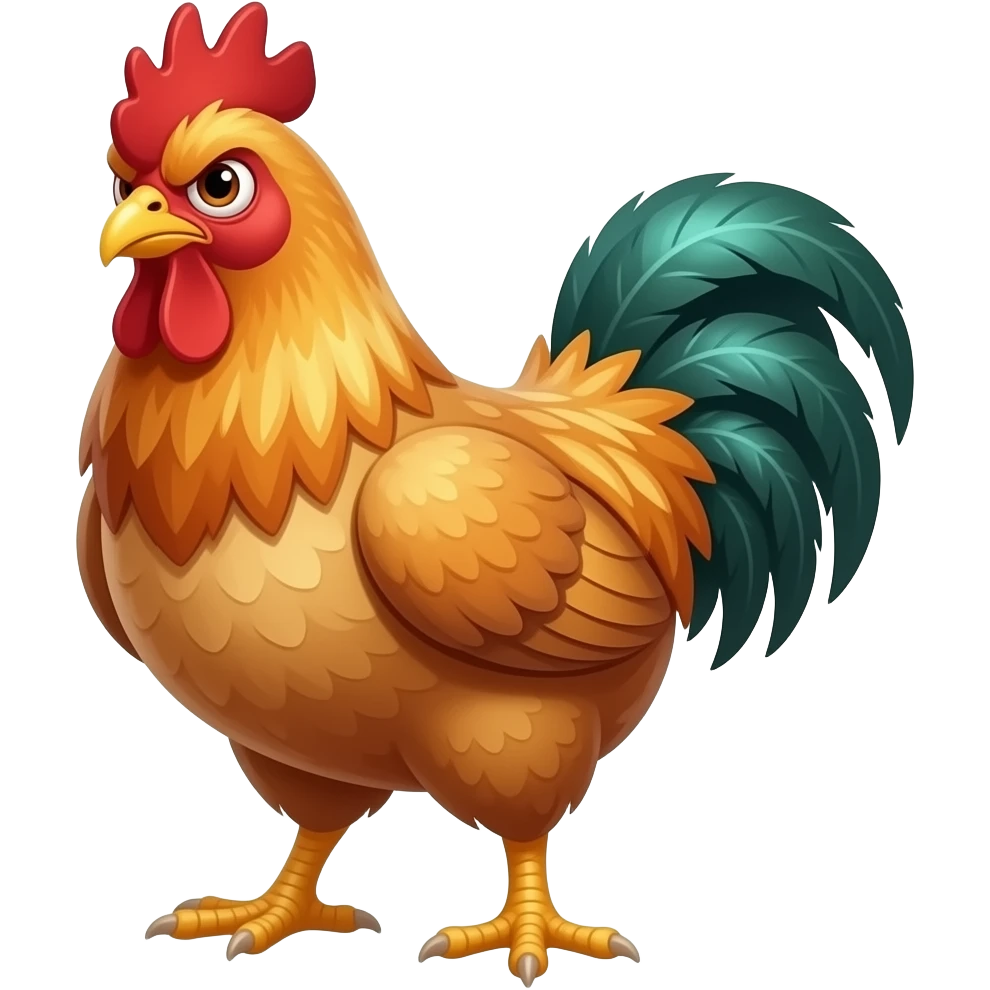 Angry chicken emoji | AI Emoji Generator
