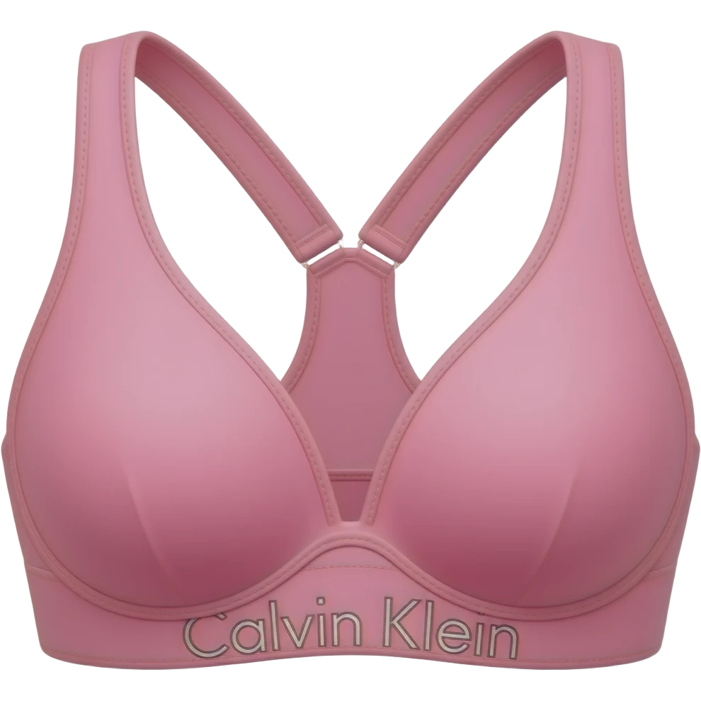 Розовый женский лифчик с надписью Calvin Klein emoji