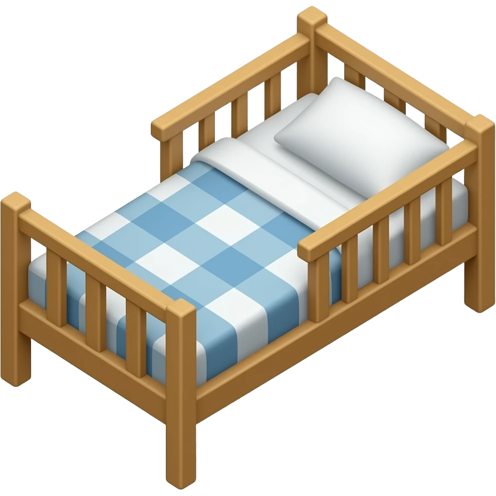 simple cot bed for camping emoji
