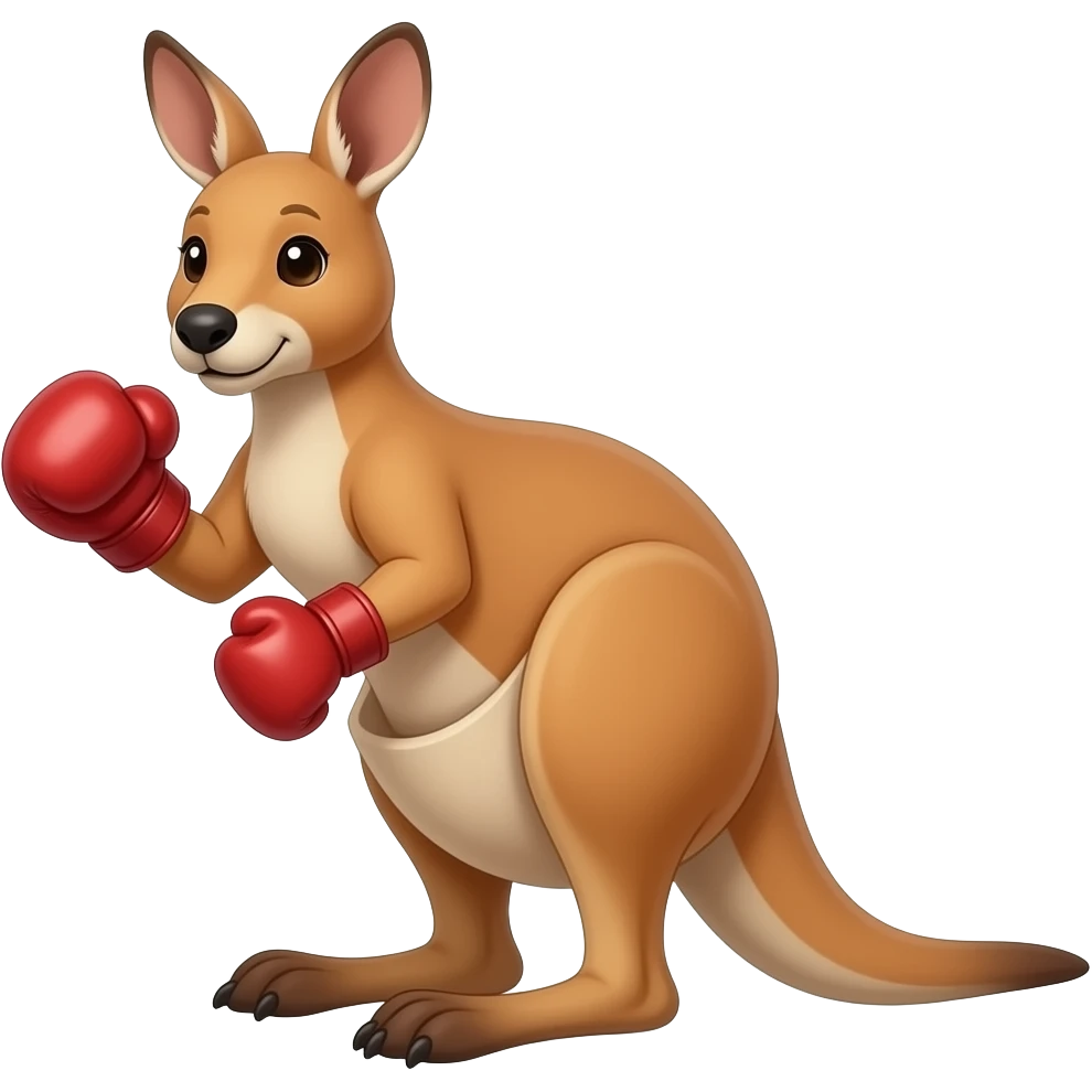 Boxing Kangaroo emoji