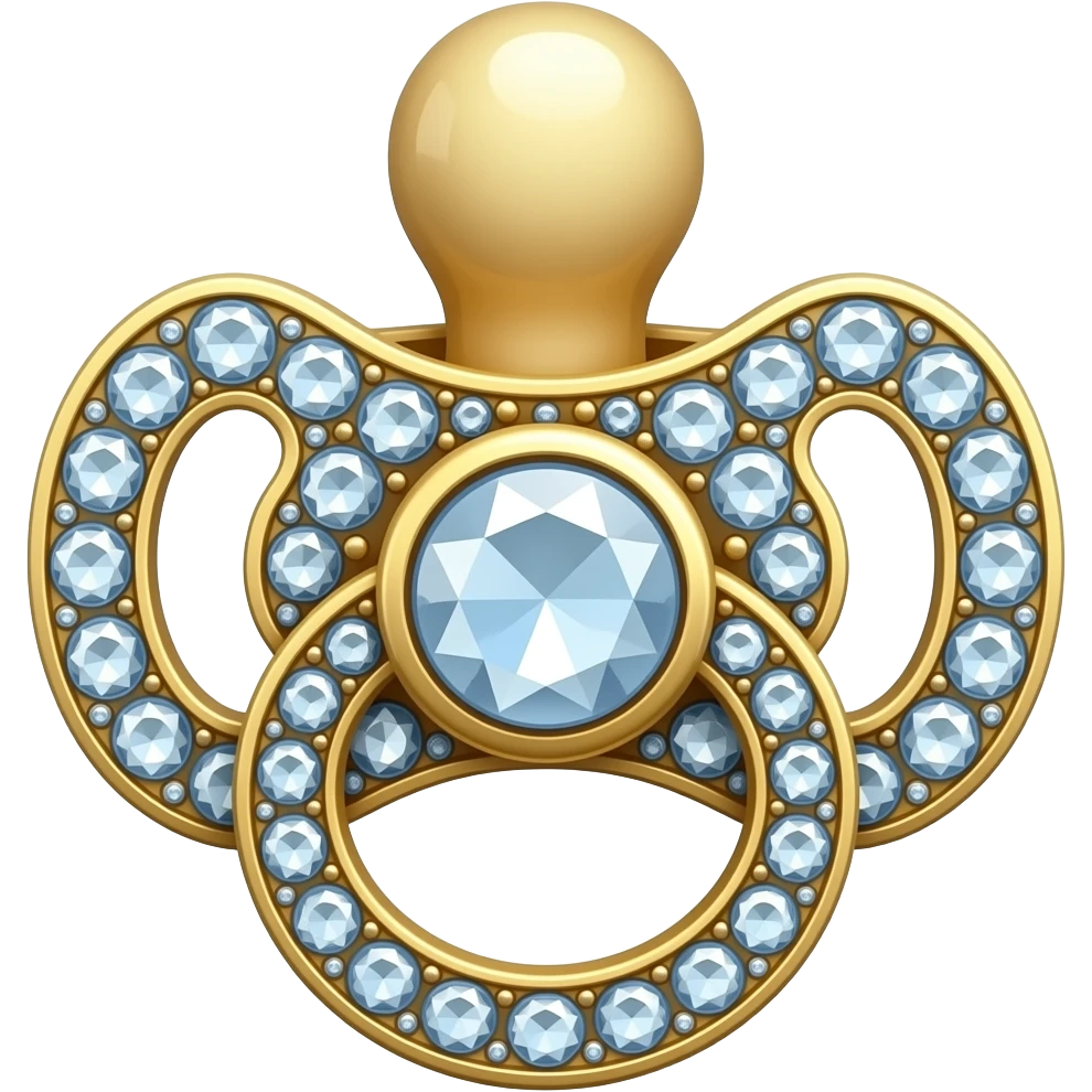 pacifier jeweled emoji