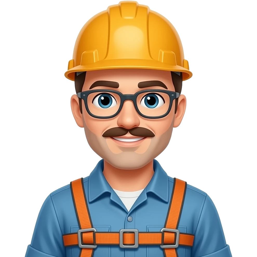 trabajador con arnes emoji