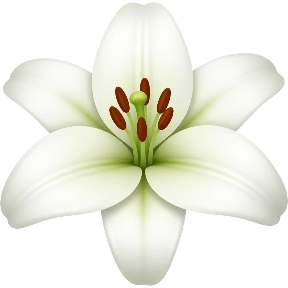 گل لیلیوم سفید emoji