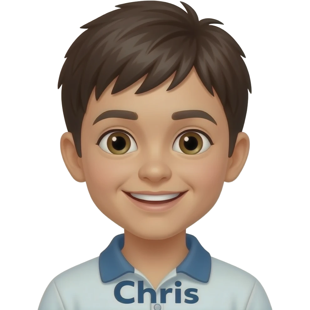 an emoji for a kid named Chris. a hidden symbol emoji