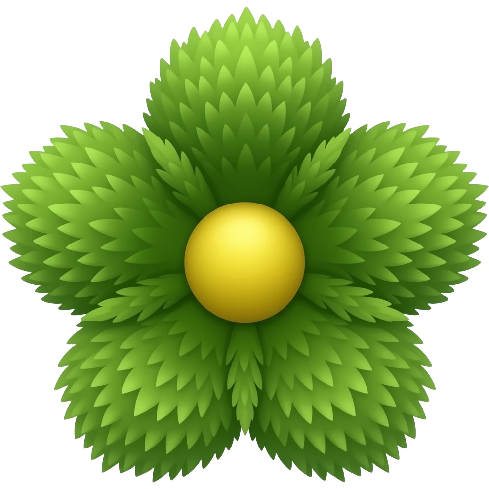 moss flower ios emoji