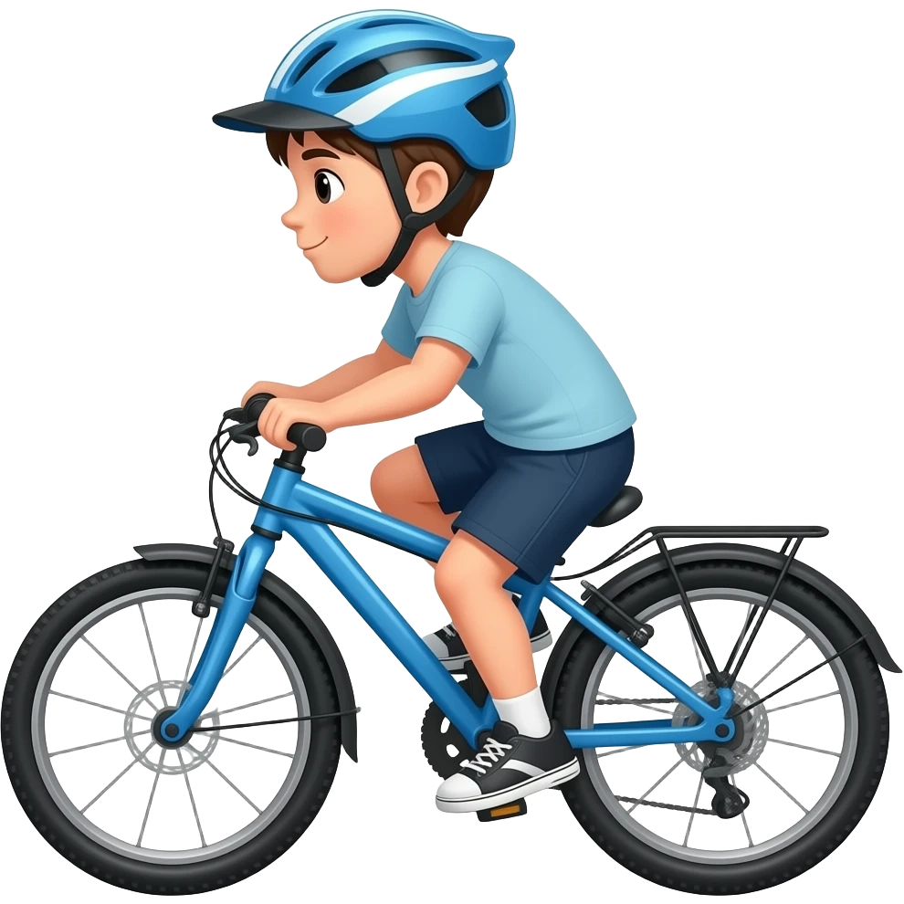 a kid is cycling emoji