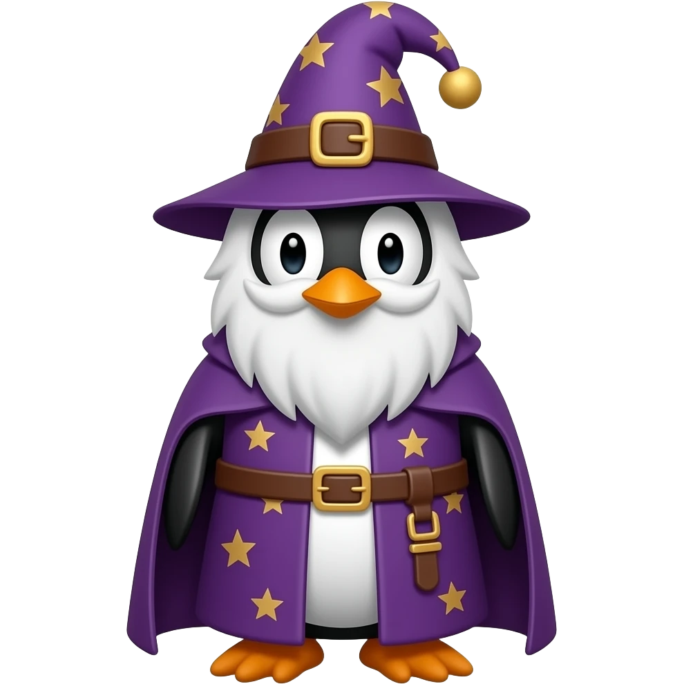 Penguin Wizard emoji