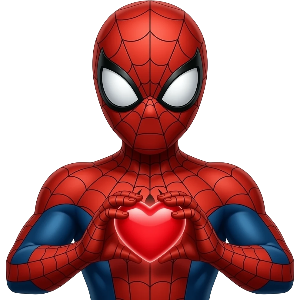 Spiderman love emoji