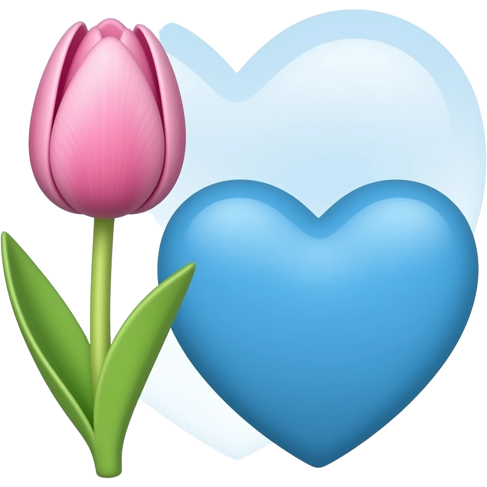 🌷💙 emoji