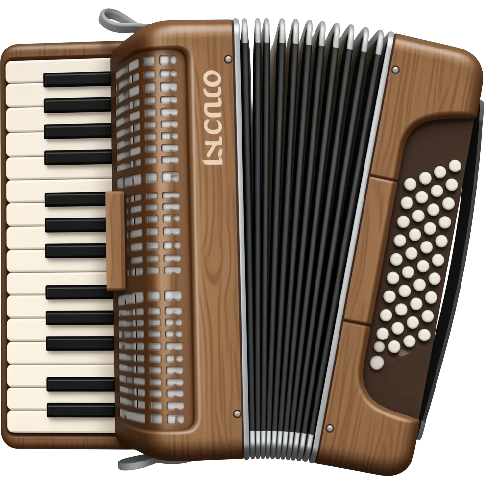 Create an emoji of a diatonic 31-button (not piano) accordion. emoji