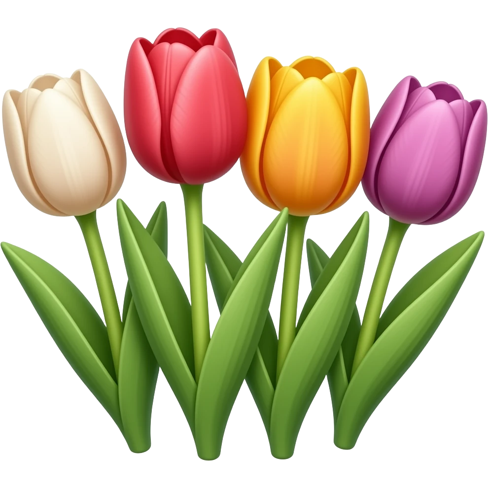 tulips emoji