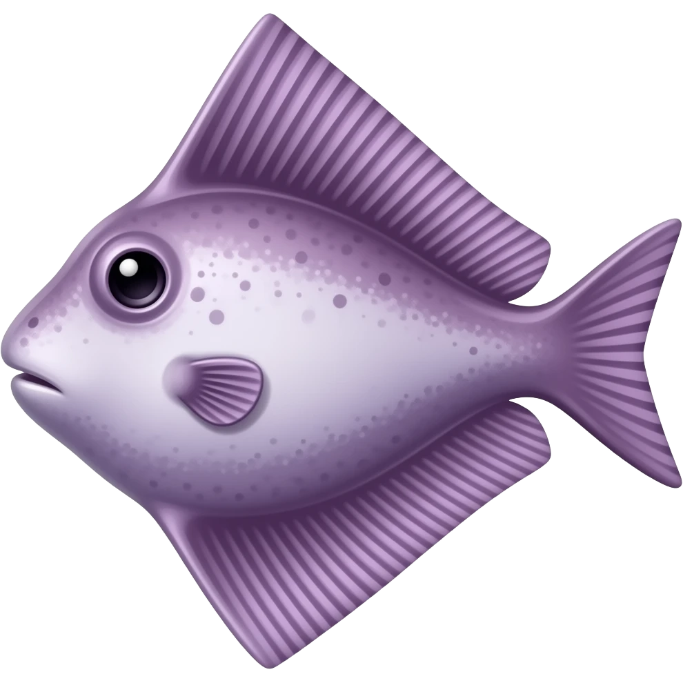 A purple female guitarfish emoji