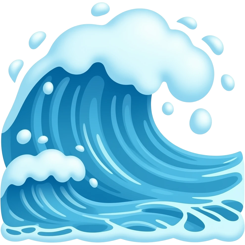 ocean waves  texture emoji