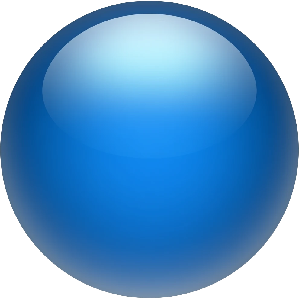 Verificación la bolita celeste emoji