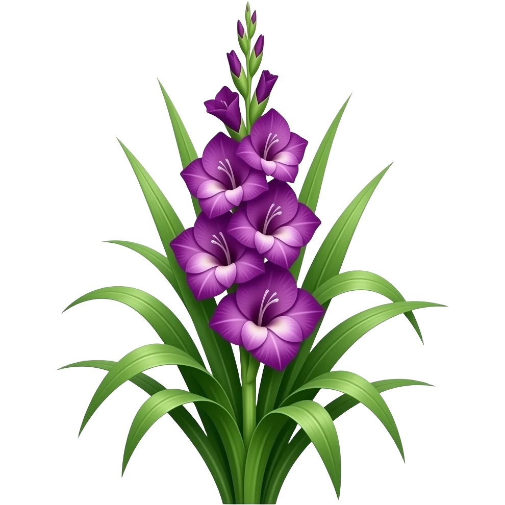 Tall Purple gladiolus emoji