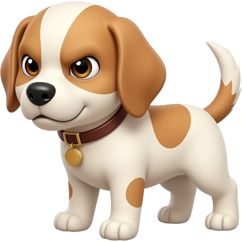 Evil genius puppy emoji