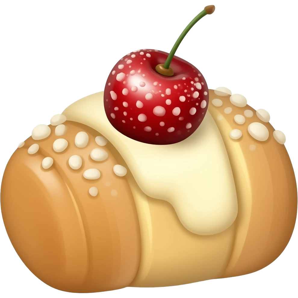 Rectangular cherry  danish emoji