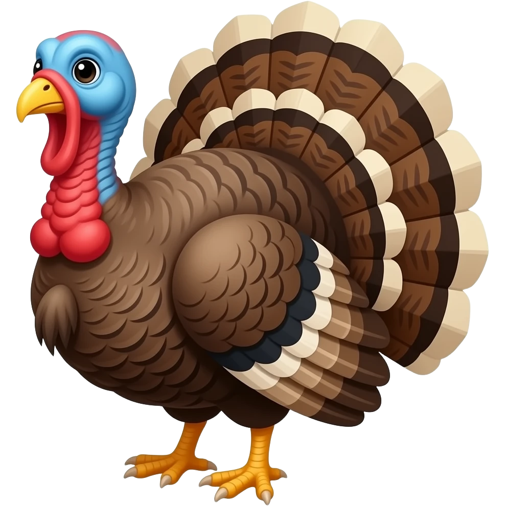 a turkey with 4 legs emoji