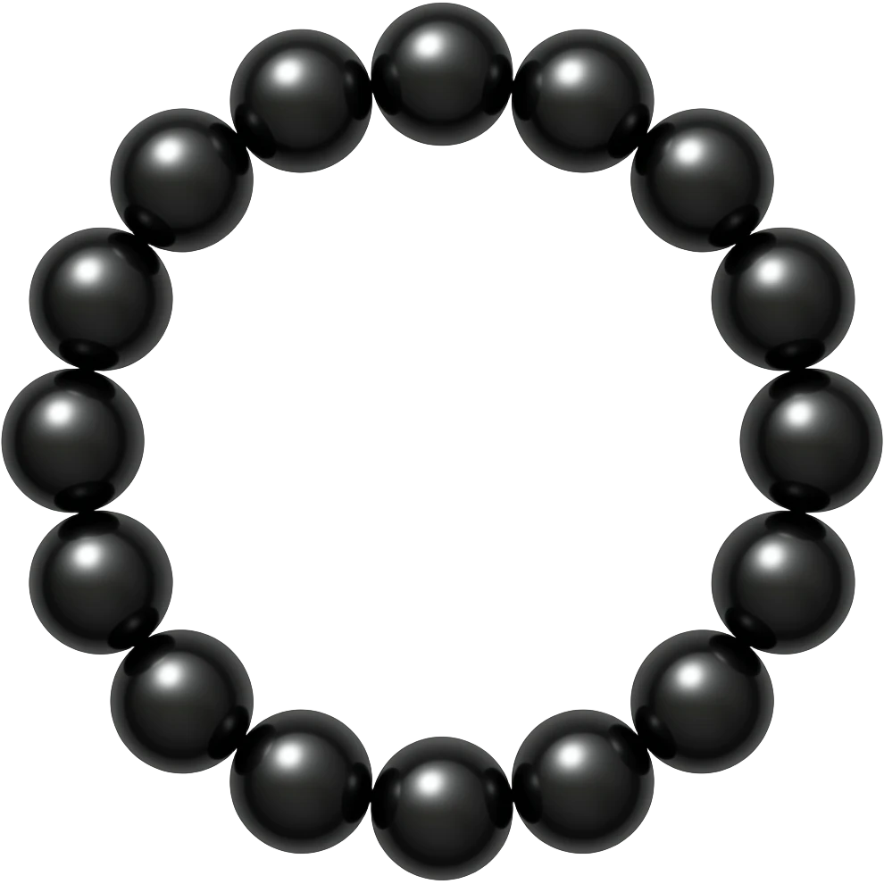 📿 this bracelet but in black color emoji