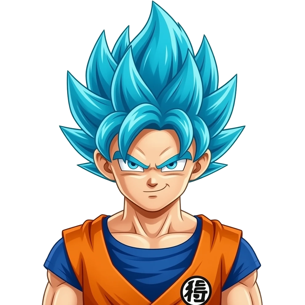 Goku fase blue emoji