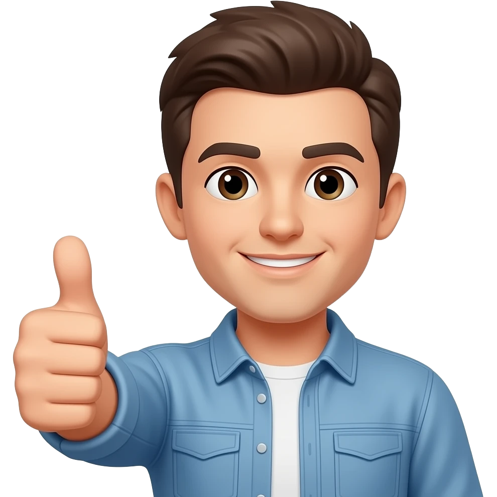 persona con pulgares arriba emoji