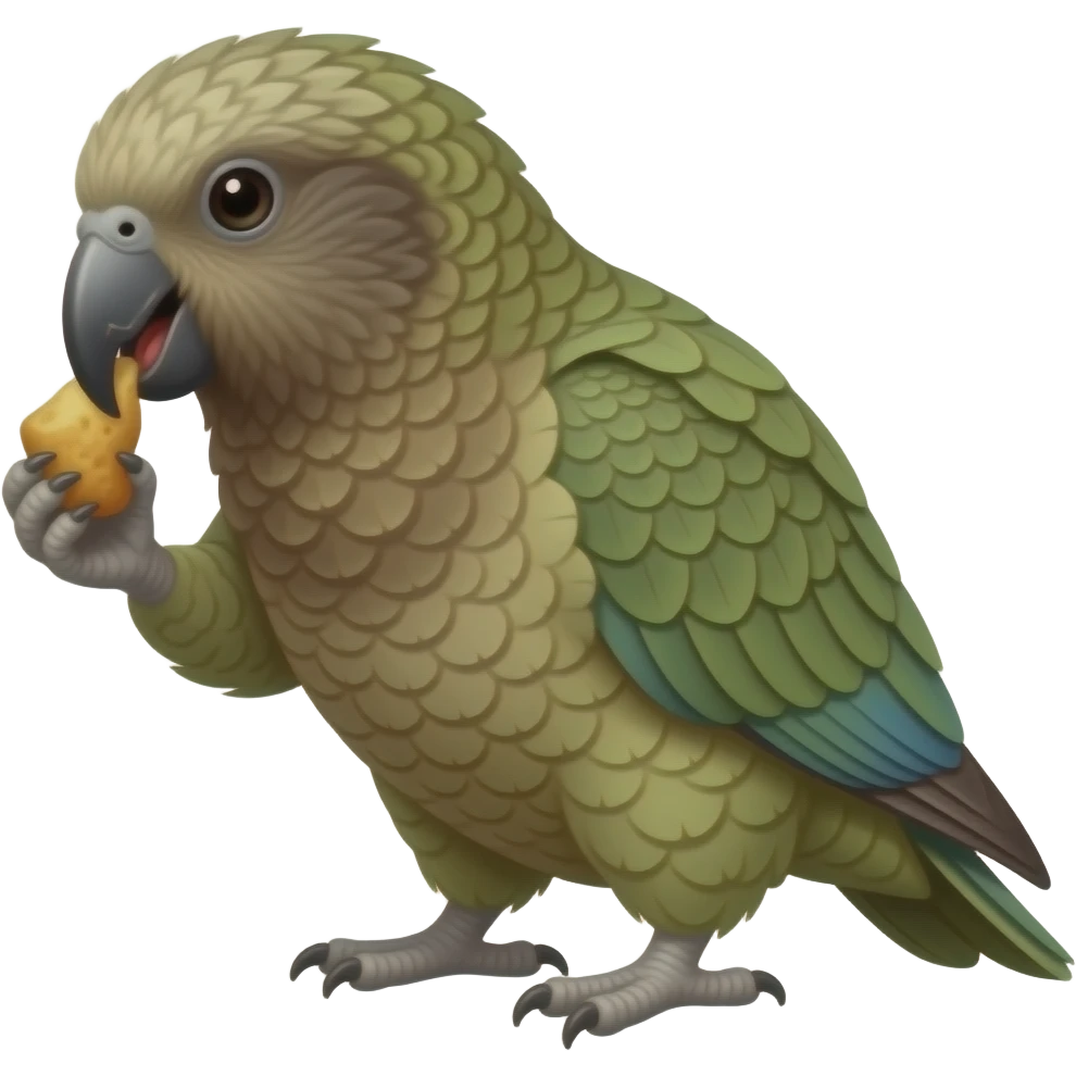 cheeky kea new zealand stealing food emoji
