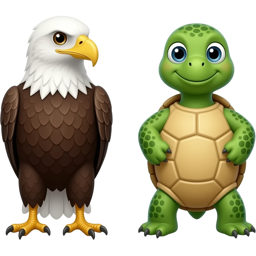 🦅 x 🐢 emoji