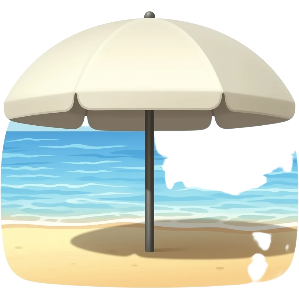 해변 파라솔 햇님 emoji