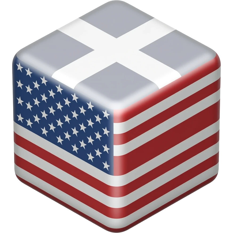 Cuboid flag shape emoji