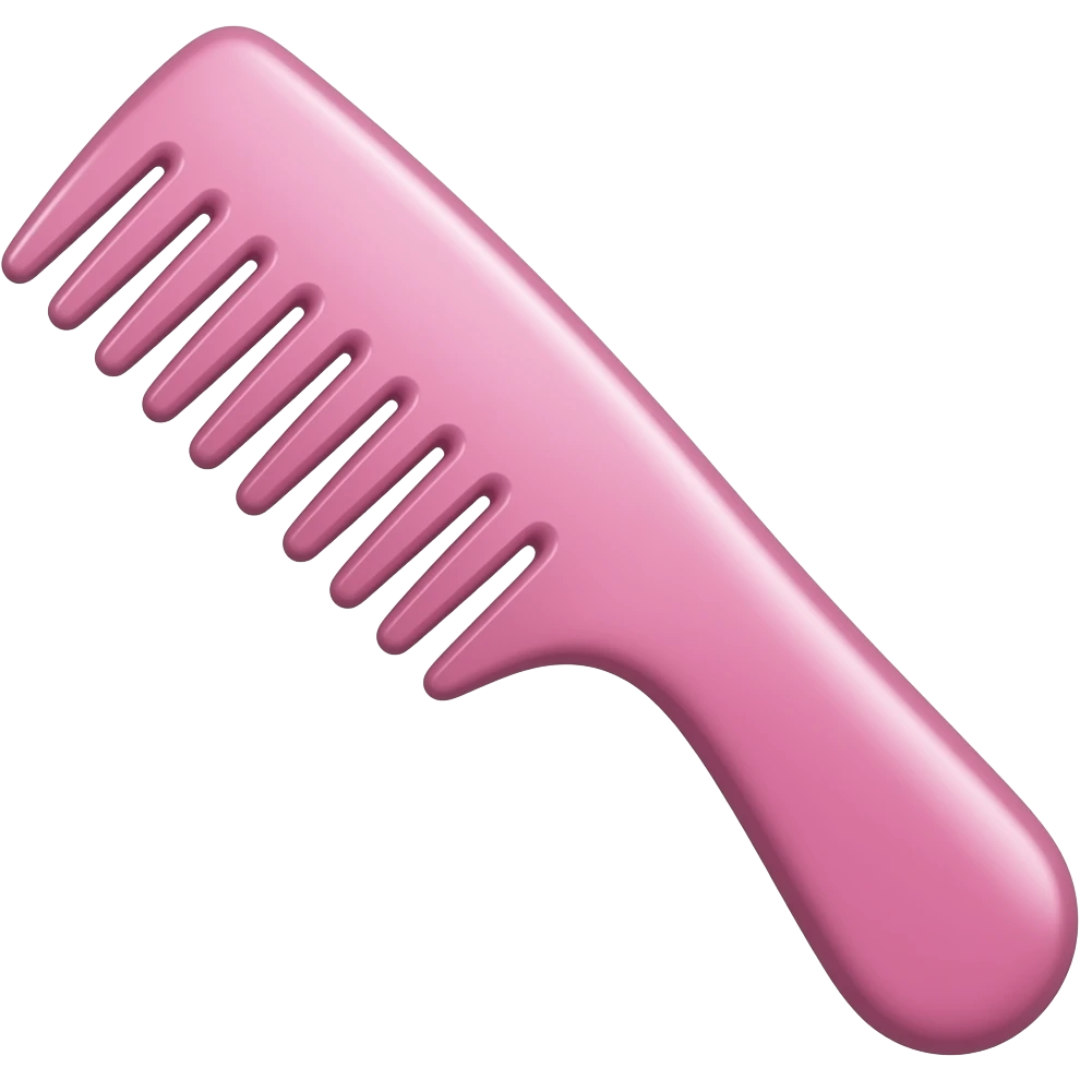 pink comb emoji