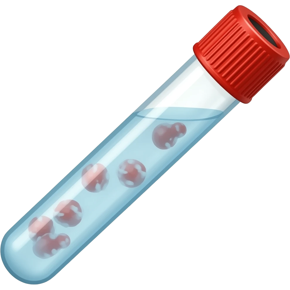 a microtube with proteins in solution emoji