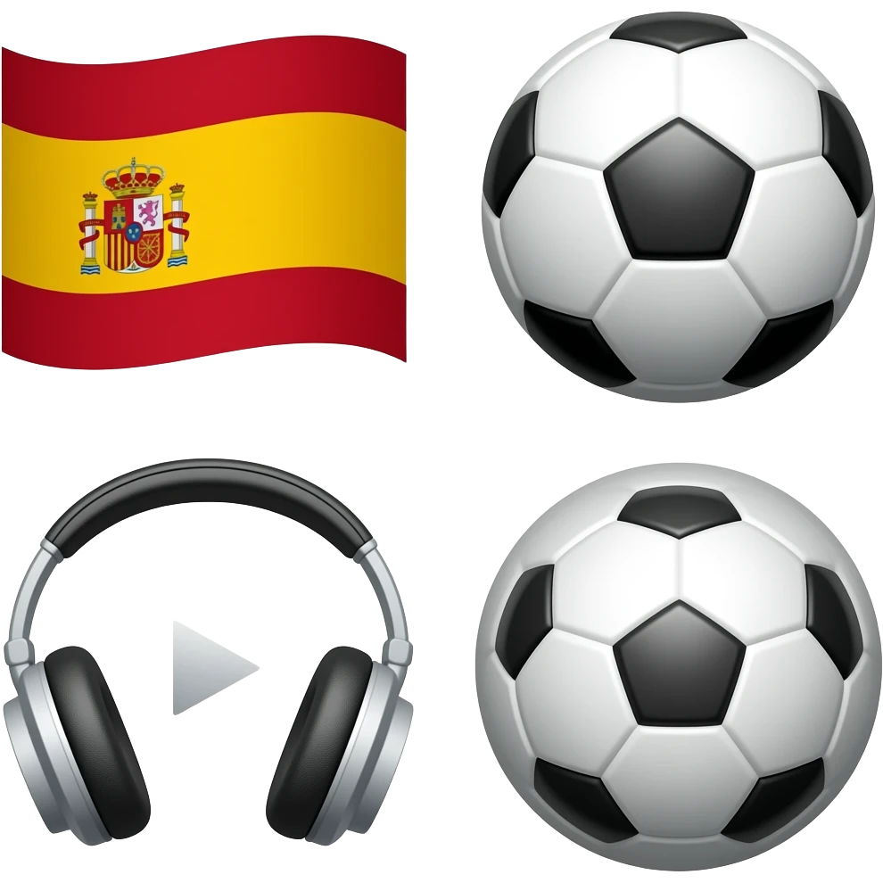 🇪🇸⚽🎧▶️ emoji