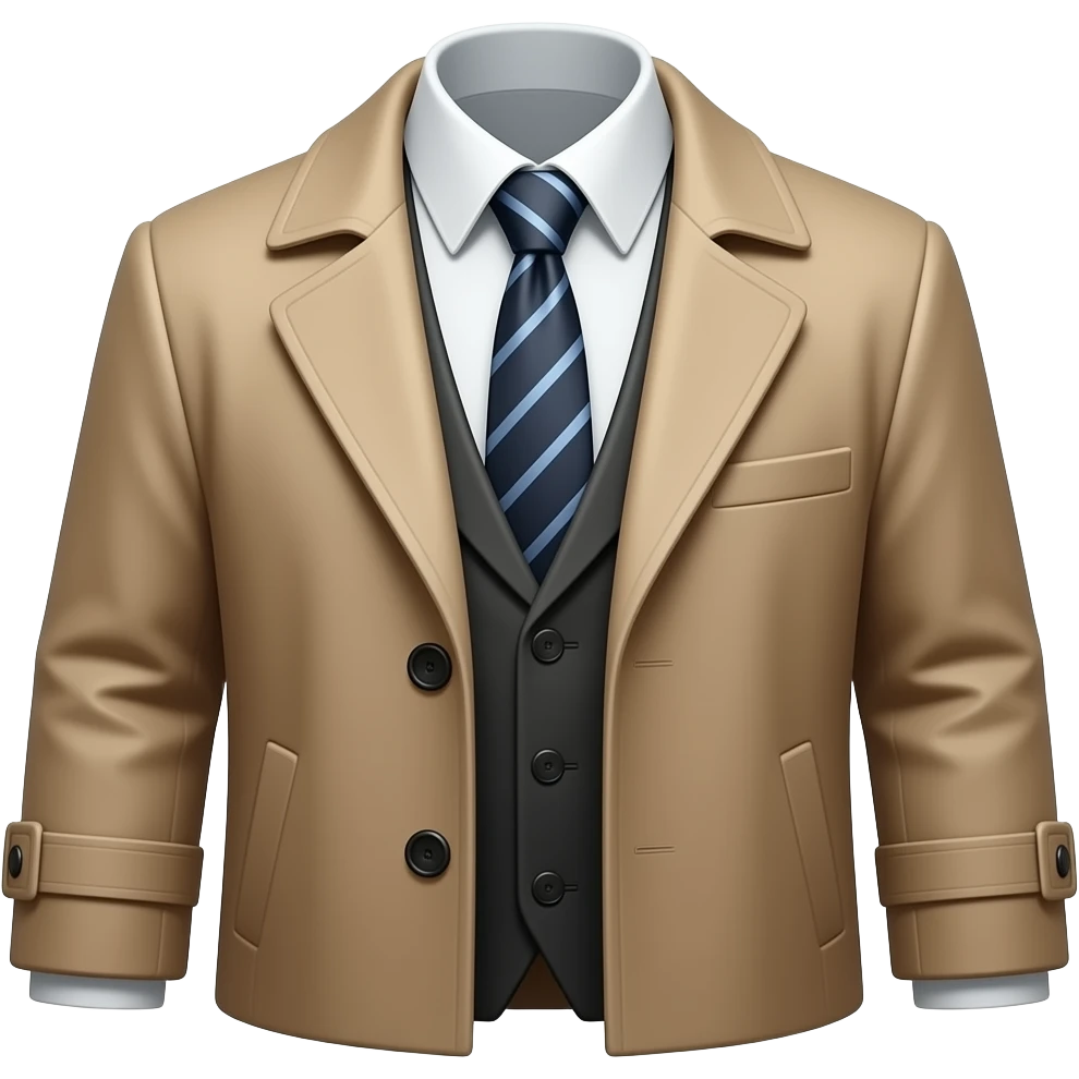 detective coat emoji