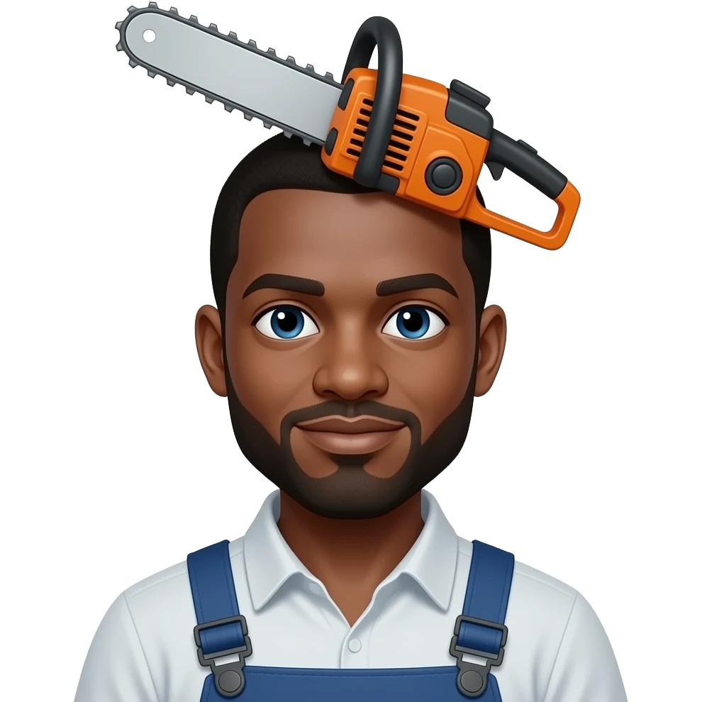 niger with a chainsaw in his head emoji