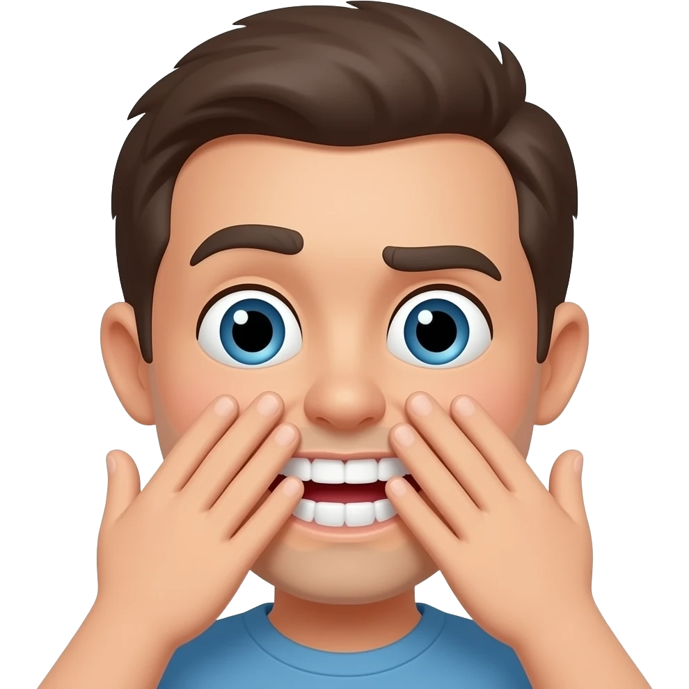 hide teeth emoji