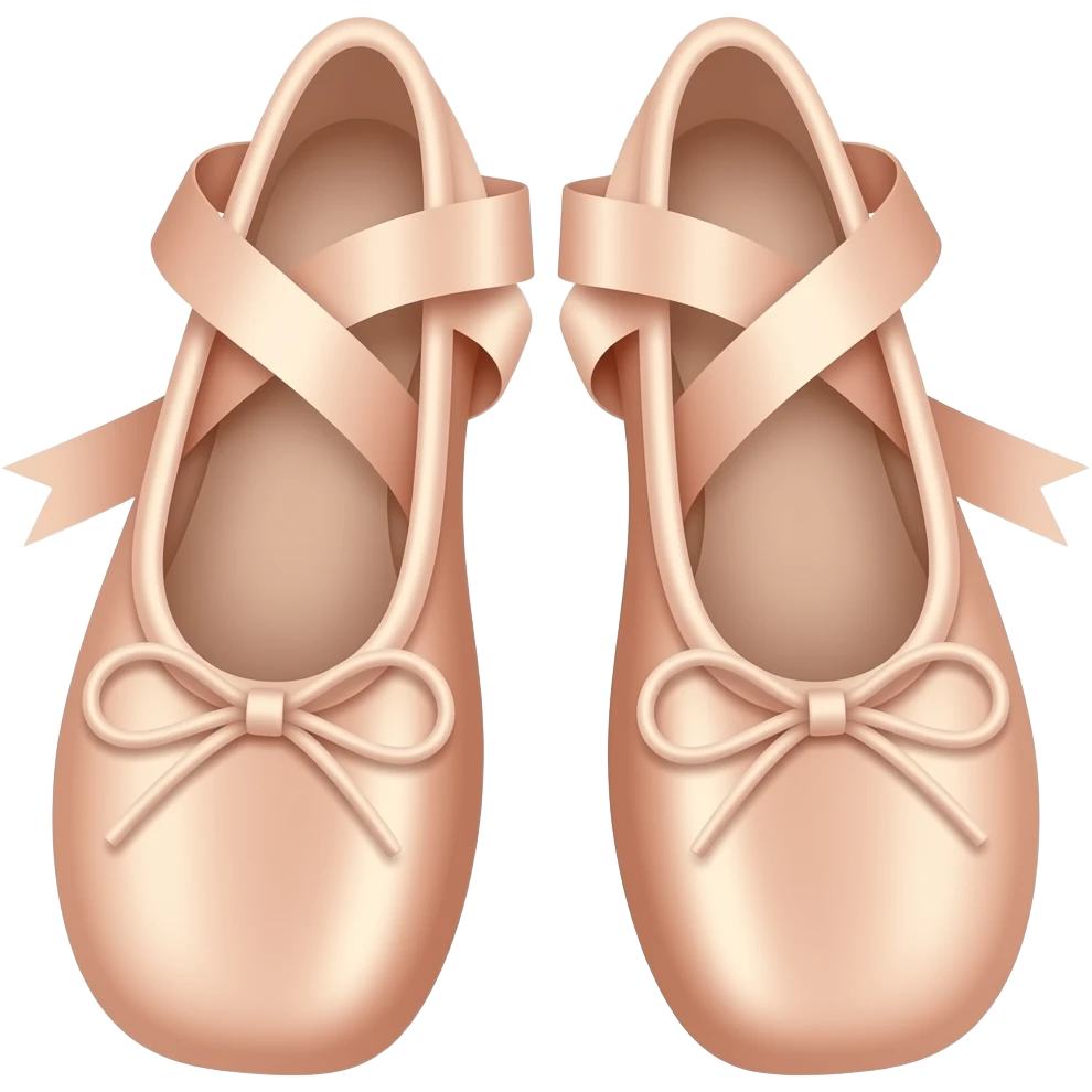 Pink ballet shoes emoji
